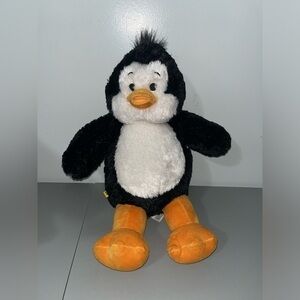 BUILD A BEAR Sparkle PENGUIN plush Animal 16”, Black/Yellow